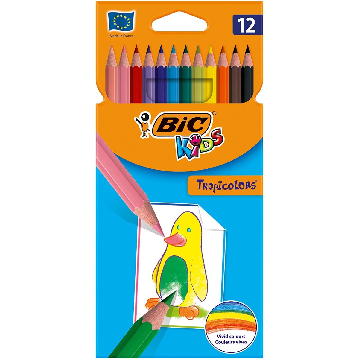 CF 12 PZ PASTELLI BIC TROPICOLORS