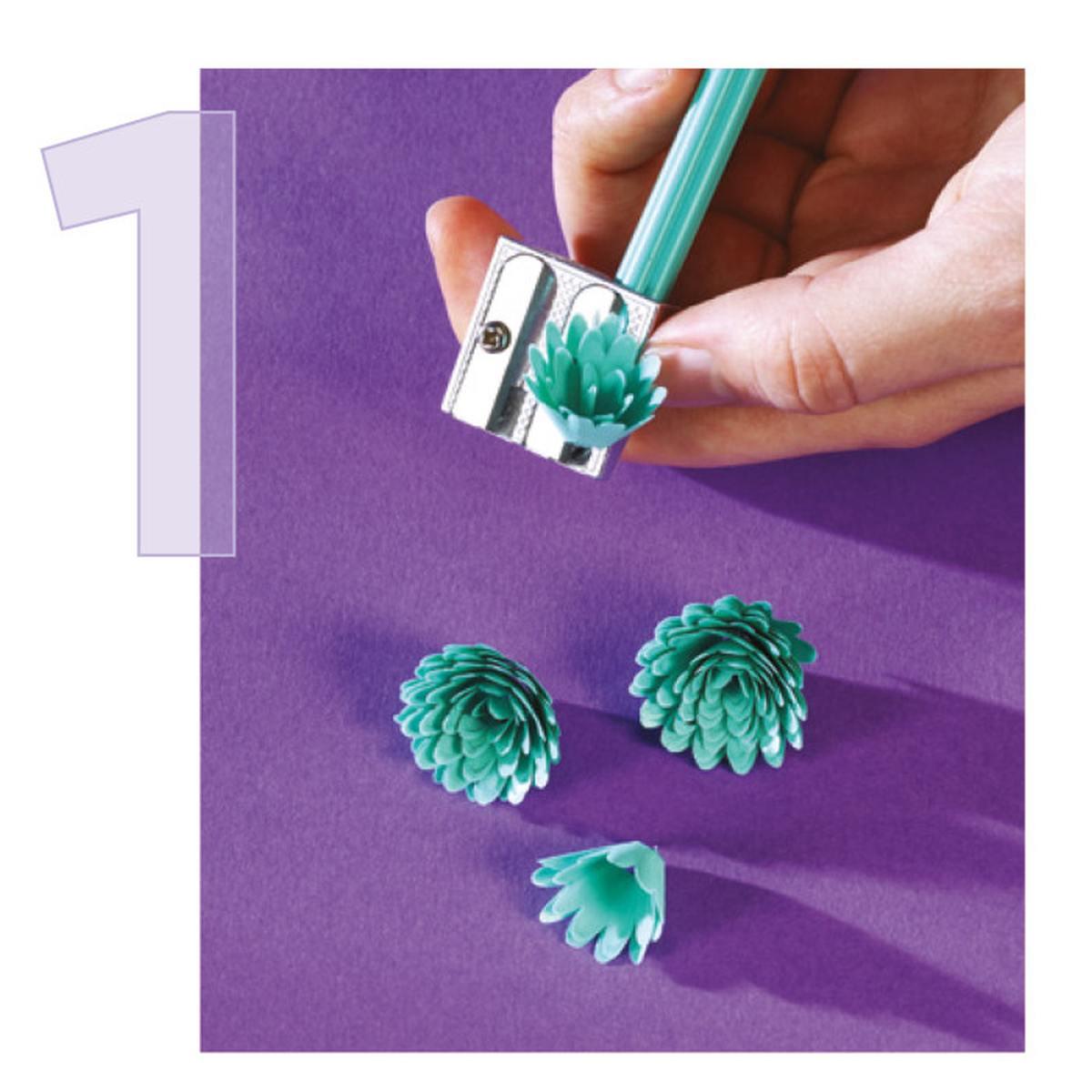 Osama - Matita HB con fusto a fiore rainbow pastel - Verde