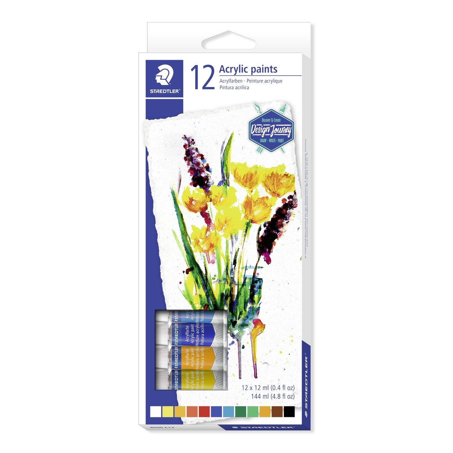 STAEDTLER ACRYLIC PAINTS 12 TUBETTI DA 12ML