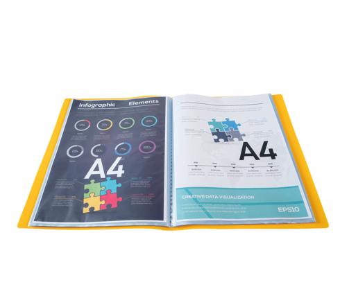 Porta Listino Opak in PPL A4 - 200 Facciate - Arancio Chiaro