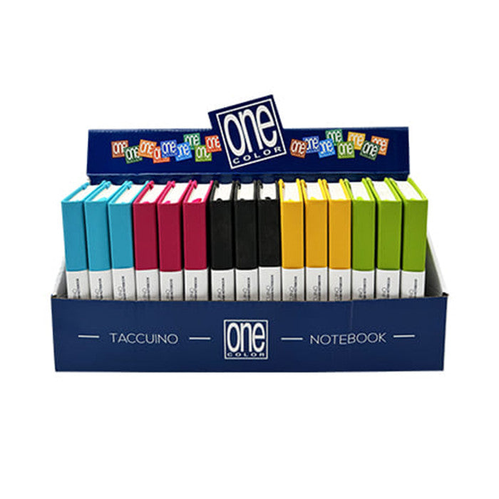 ONE COLOR TACCUINO AZZURRO A6 HARD RIGATURA 6MM