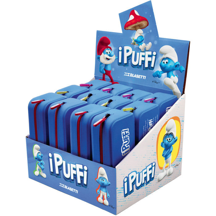 BLASETTI ASTUCCIO I PUFFI CON ZIP VERDE