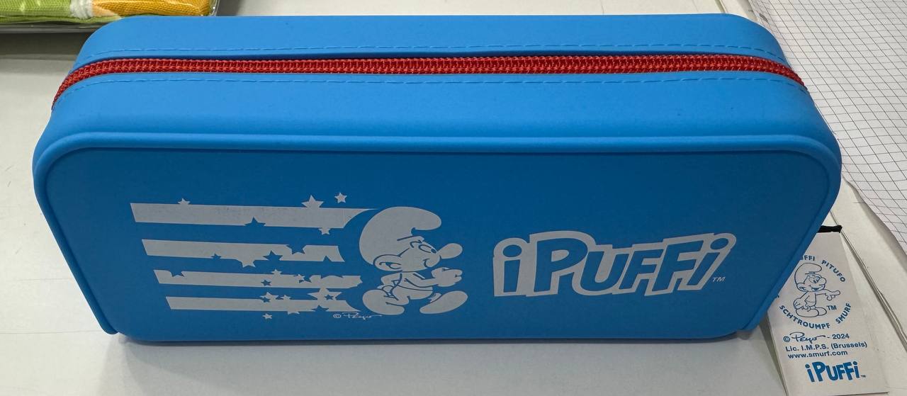 BLASETTI ASTUCCIO I PUFFI CON ZIP ARANCIO