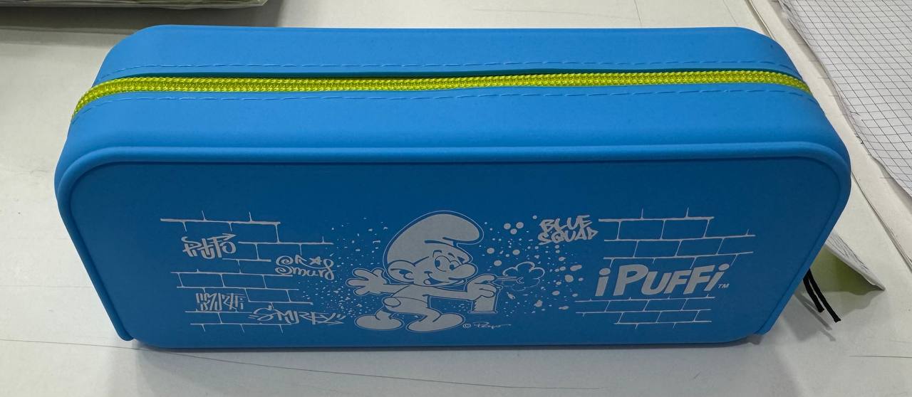 BLASETTI ASTUCCIO I PUFFI CON ZIP VERDE