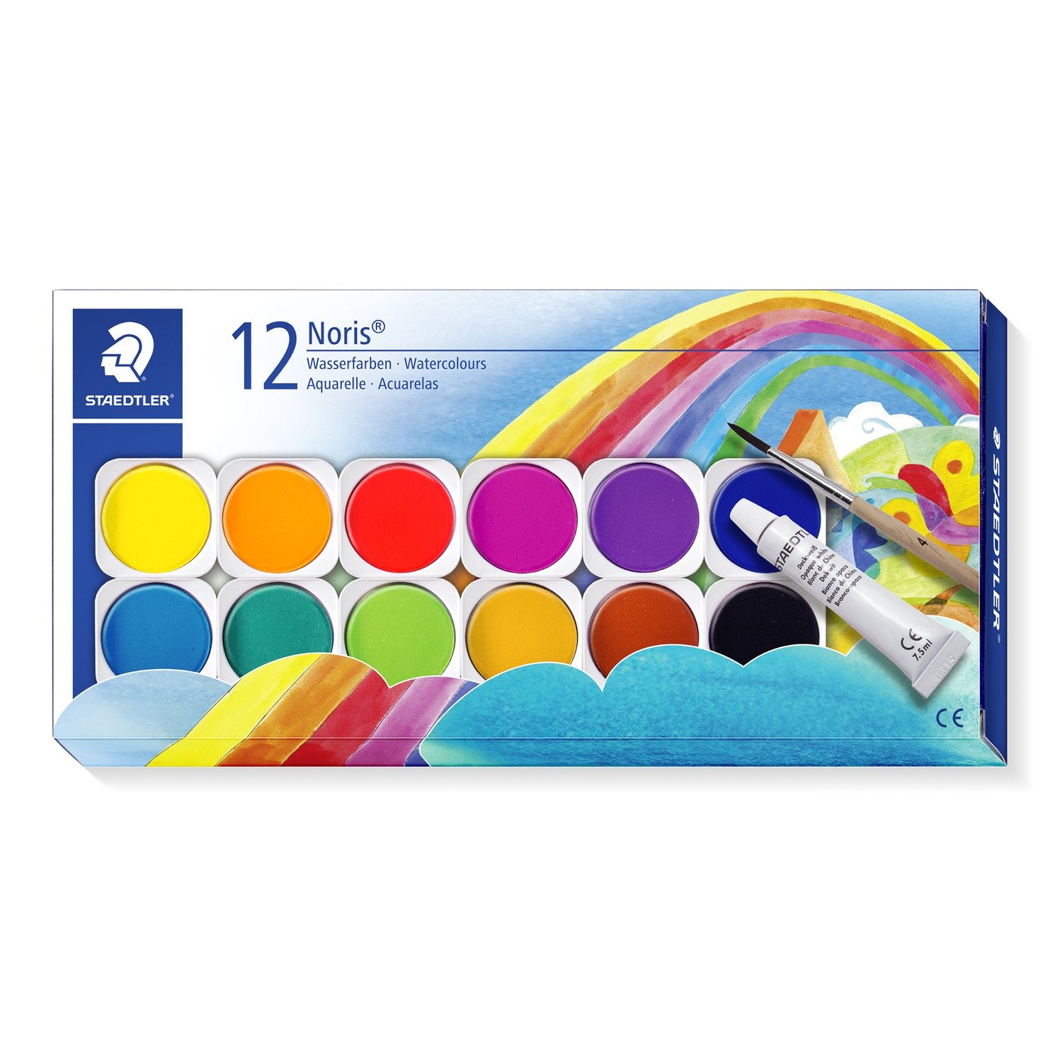 STAEDTLER Tempera solida acquerellabile 12 Colori