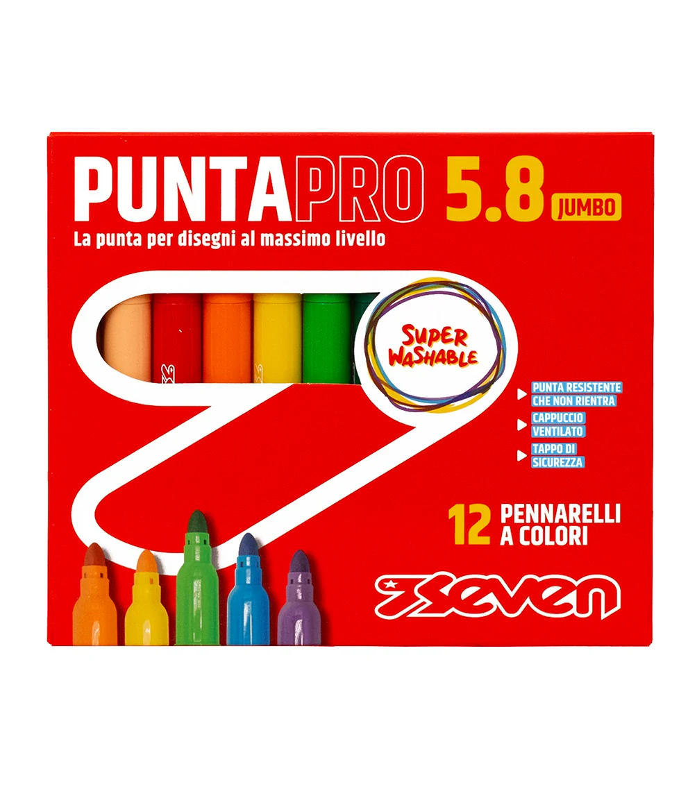 12 Pennarelli Seven® Punta Pro 5.8