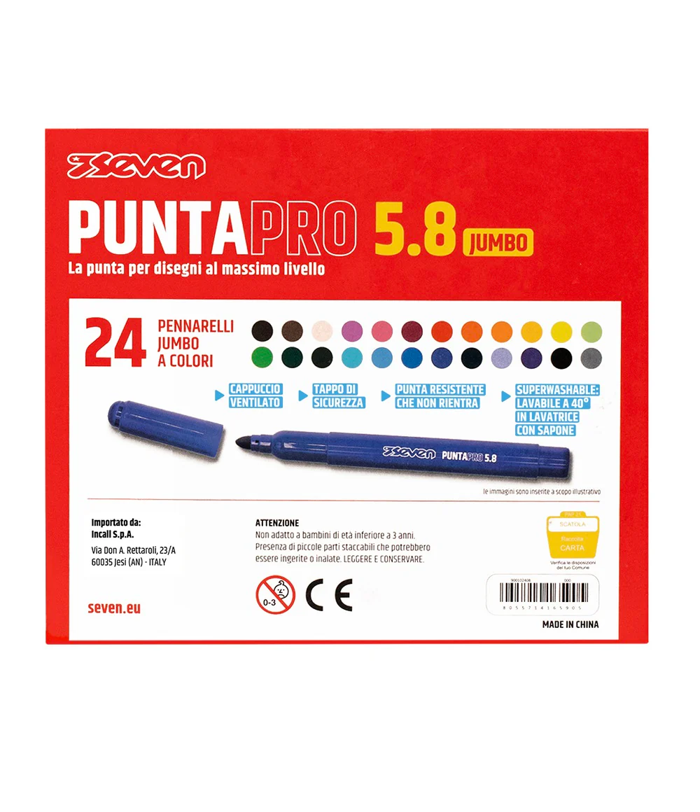 24 Pennarelli Seven® Punta Pro 5.8