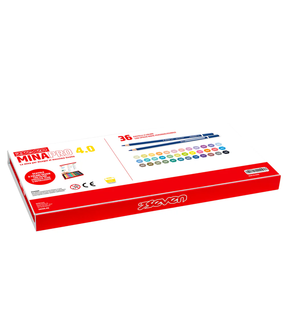 Seven® - 36 Pastelli a Colori Mina Pro 4.0
