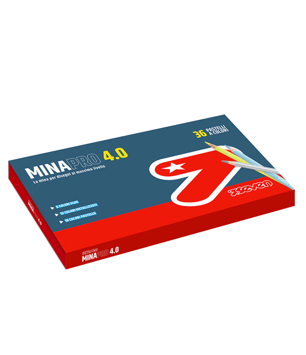 Seven® - 36 Pastelli Mix a Colori Mina Pro 4.0
