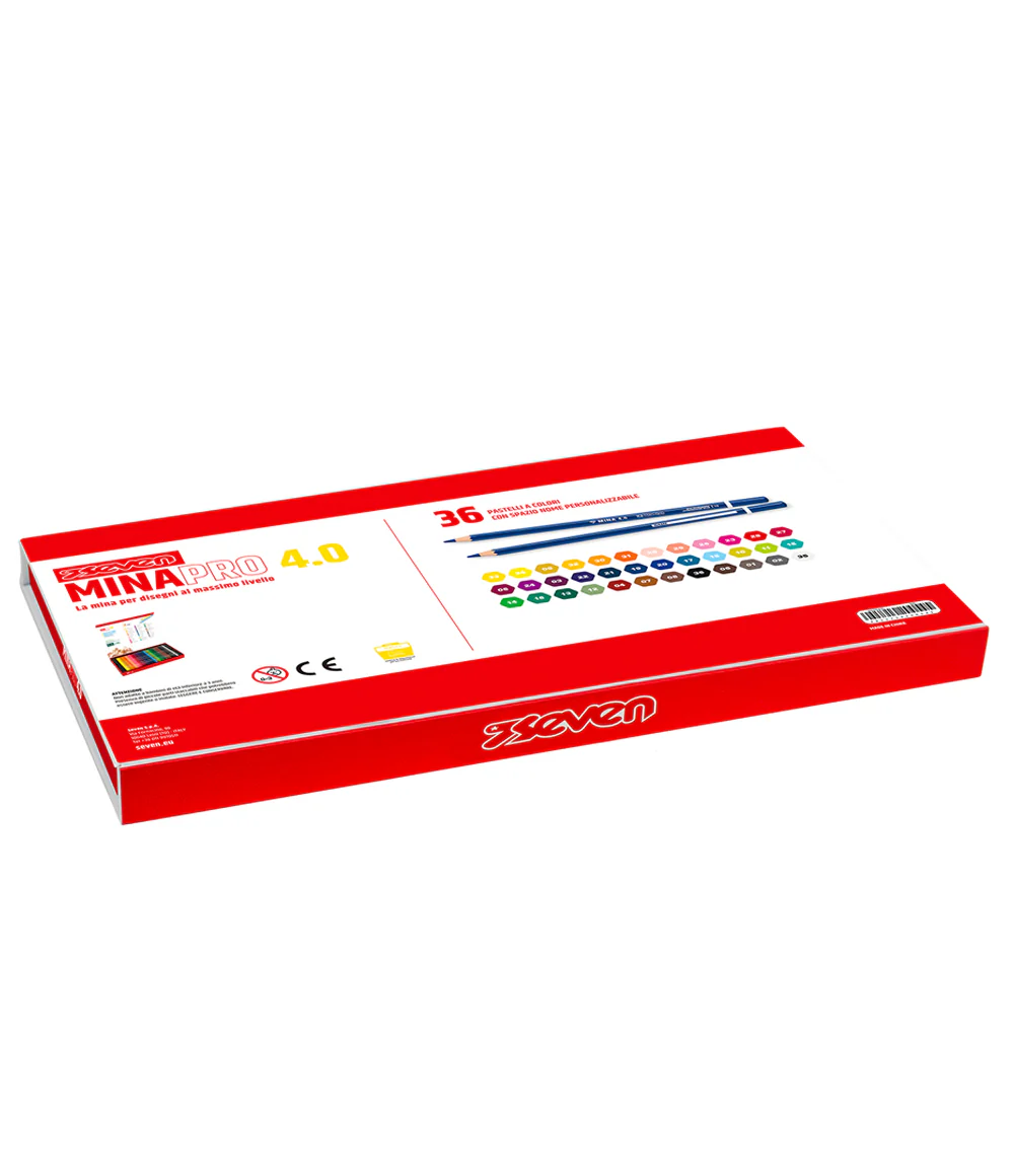 Seven® - 36 Pastelli Mix a Colori Mina Pro 4.0
