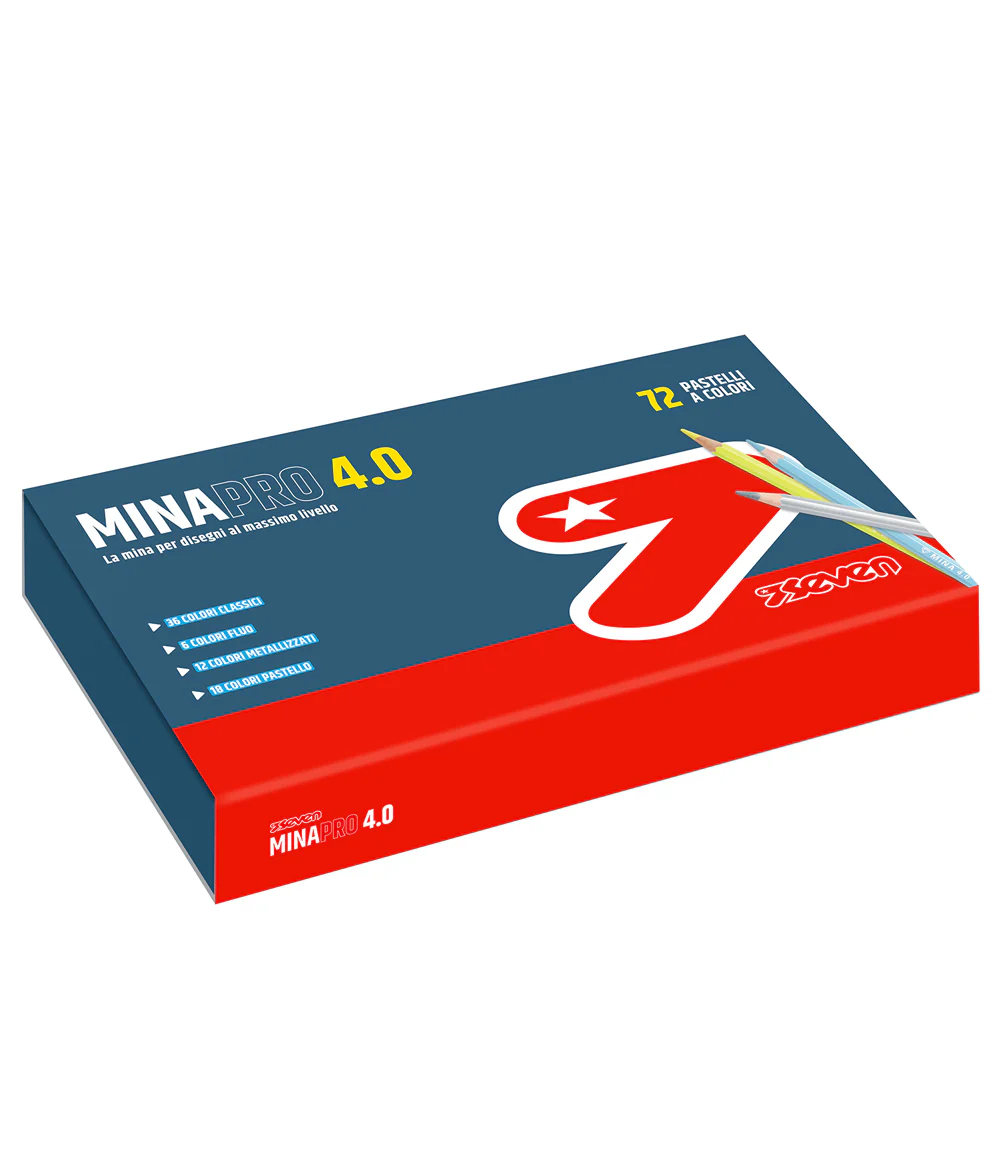 Seven® - 72 Pastelli Mix a Colori Mina Pro 4.0