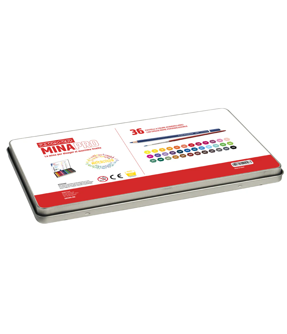 Seven® - 36 Pastelli a Colori Mina Pro Watercolor
