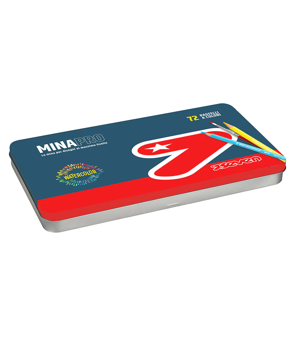 Seven® - 72 Pastelli a Colori Mina Pro Watercolor