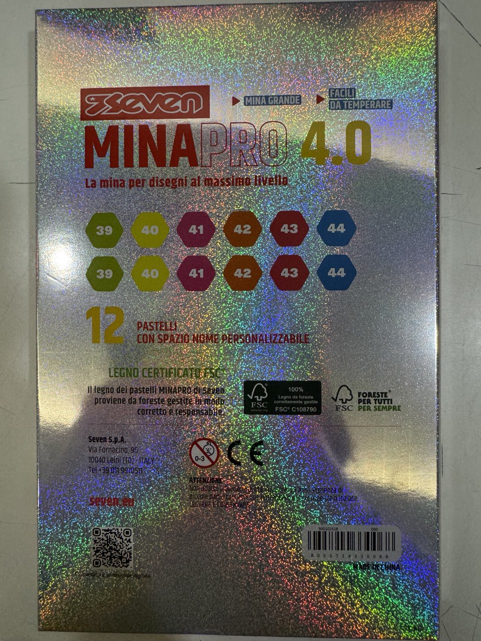 SEVEN - MINAPRO 4.0 12 PASTELLI FLUO