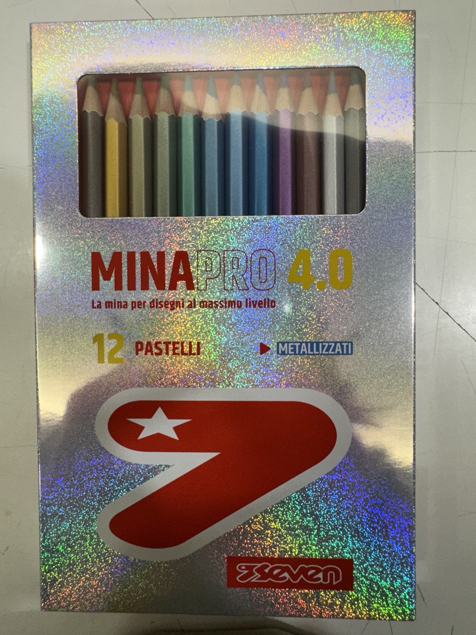 SEVEN - MINAPRO 4.0 12 PASTELLI METALLIZZATI