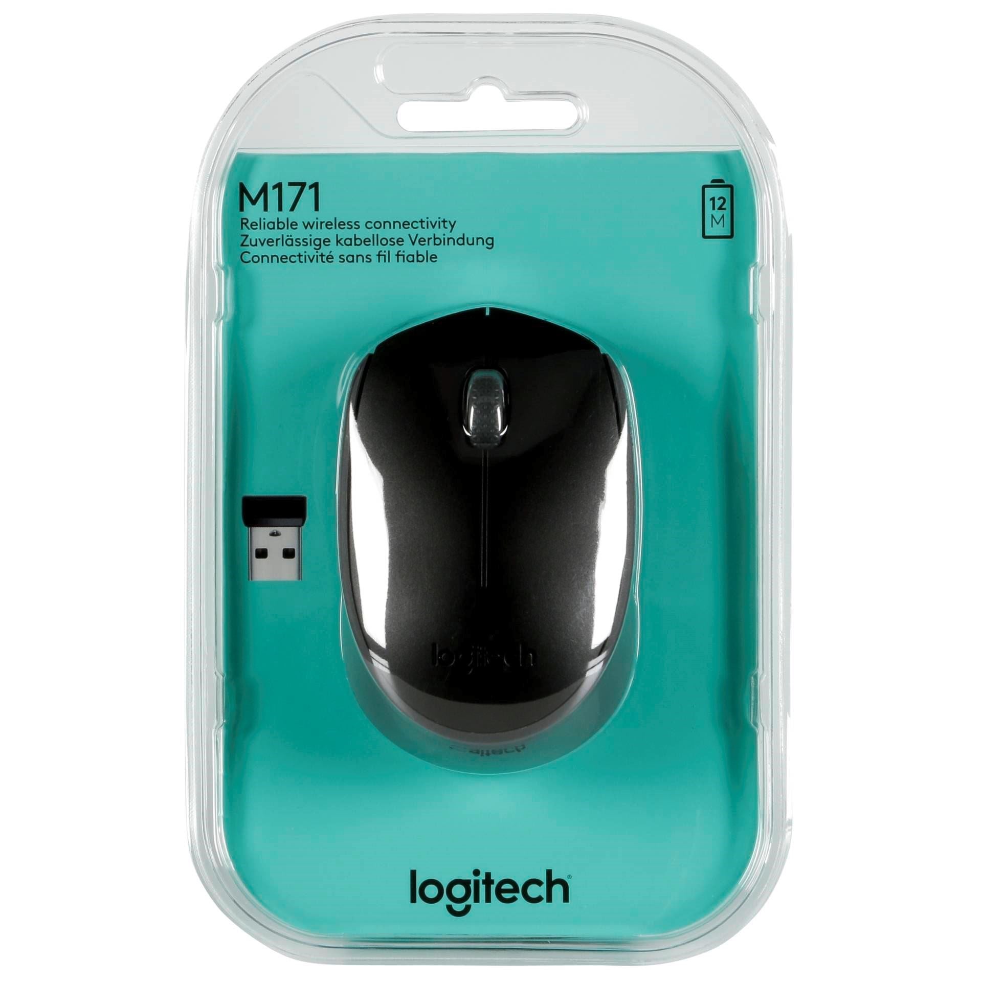 MOUSE LOGITECH M171 WIRELESS BLACK
