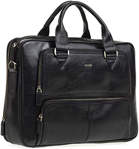 Noomi Belfast Bag  Borsa Professional in Vera Pelle Nero