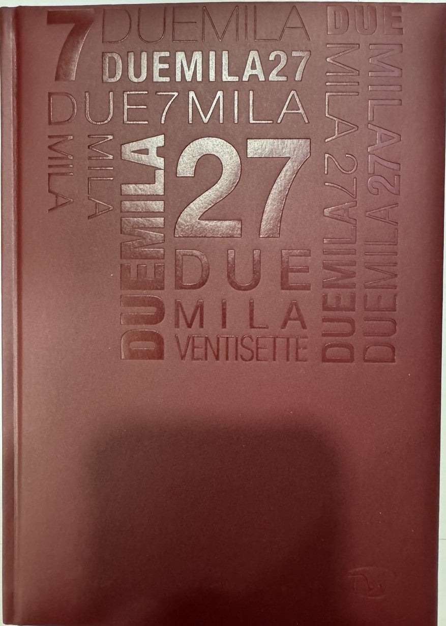 AGENDA GIORNALIERA BLOCCO FISSO 14 5X20 5 - ROSSO