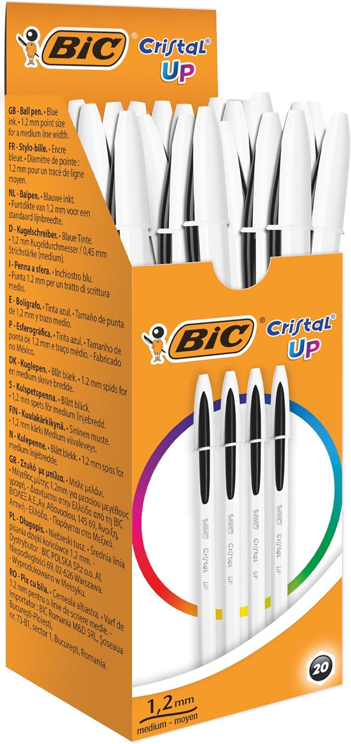 Penna a sfera con cappuccio Bic Cristal UP Nero