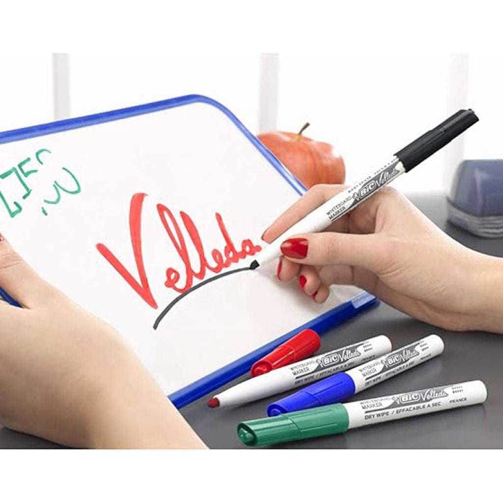 CF 4 PZ Marcatori Per Lavagne Bic Velleda Col Assortiti