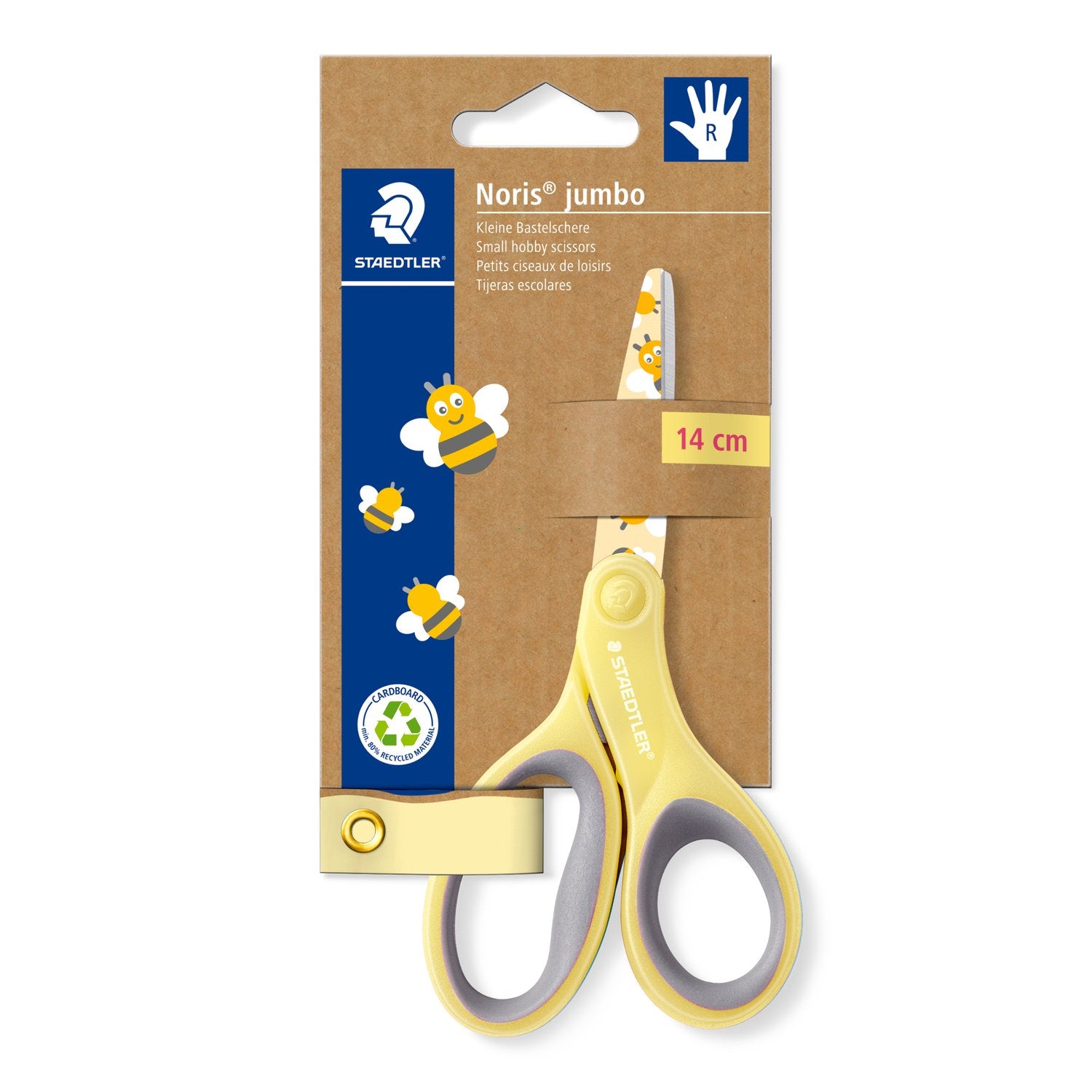 Forbici Jumbo Noris® 14 cm per destrimani - Giallo