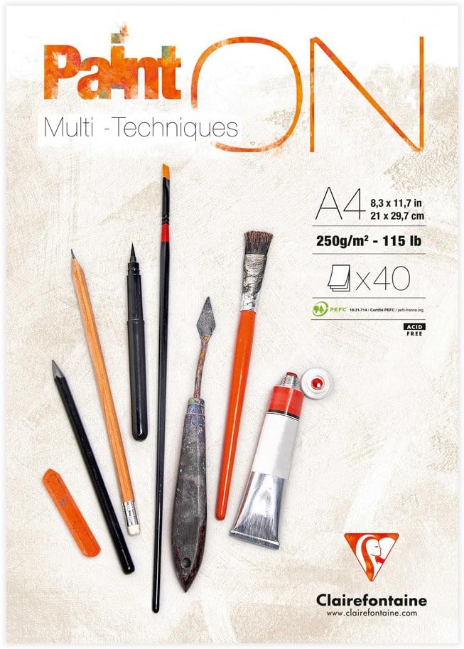 PAINT ON A4 250GR PER MULTITECNICHE