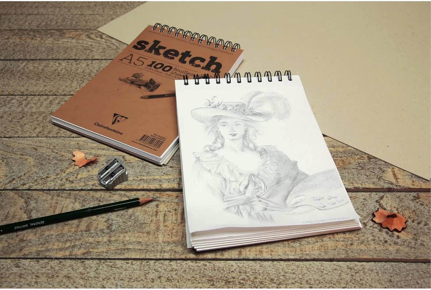 CLAIREFONTAINE SKETCH A5 100FF 90GR SPIRALATO