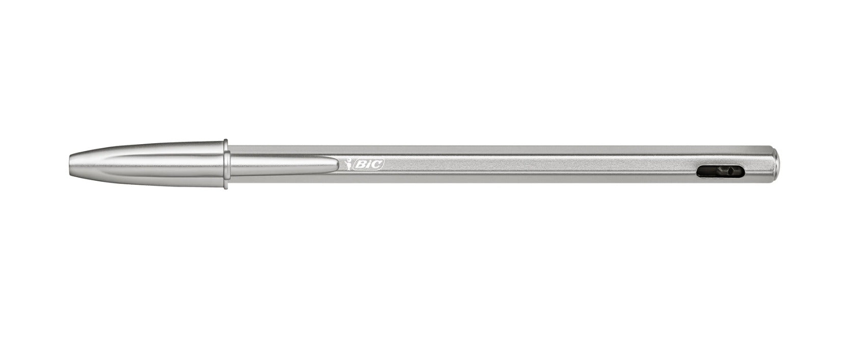 PENNA BIC CRISTAL RE'NEW IN METALLO COL.NERO + 2 REFIL