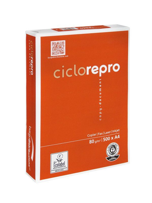 CARTA PER FOTOCOPIE REPRO BURGO CICLO F.TO A4 - 80 G