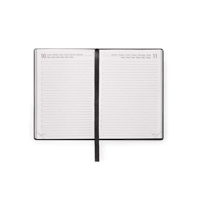 Agenda giornaliera 12 mesi 2025 piccola Black Diamond