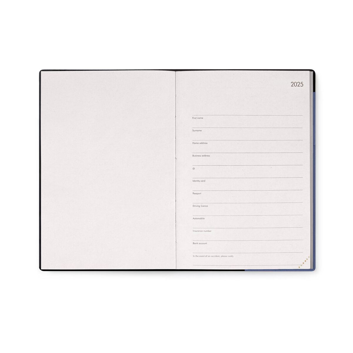 Agenda settimanale 12 mesi 2025 media Mirtillo