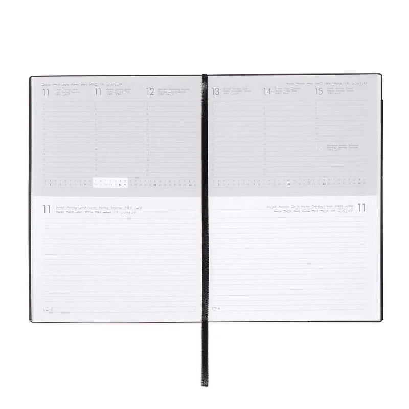 Agenda12 mesi Settimanale & Giornaliera Grande Black Diamond