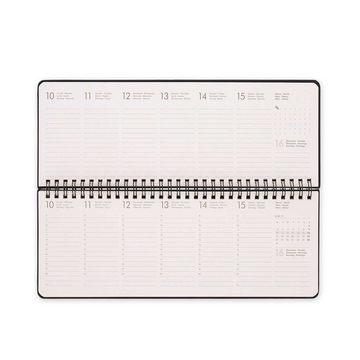 Agenda da scrivania 12 mesi 2025 Black Diamond