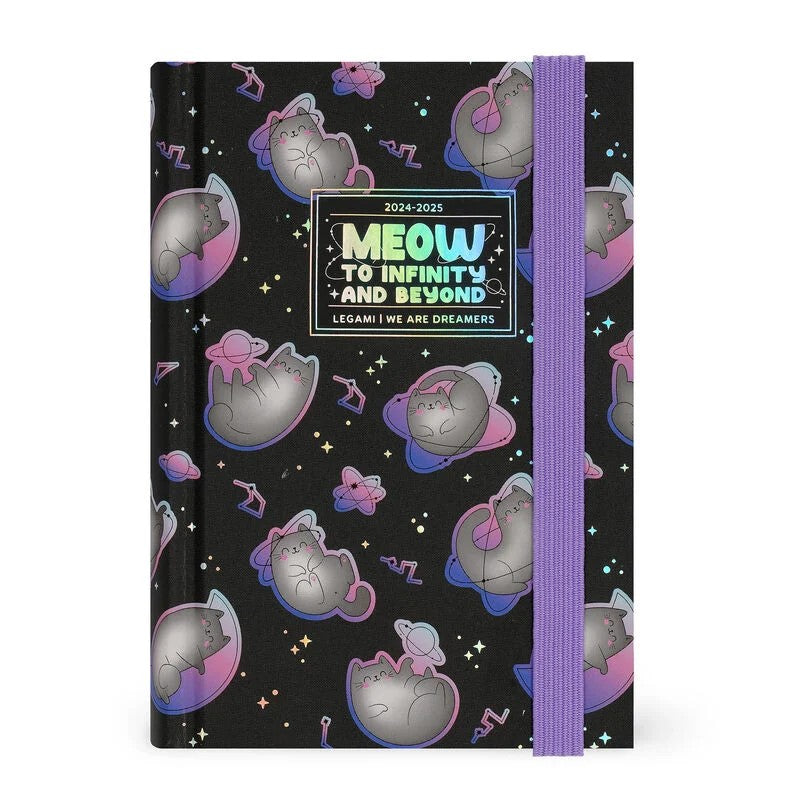 Agenda 16 Mesi Giornaliera Small Space Kitty 2024/2025