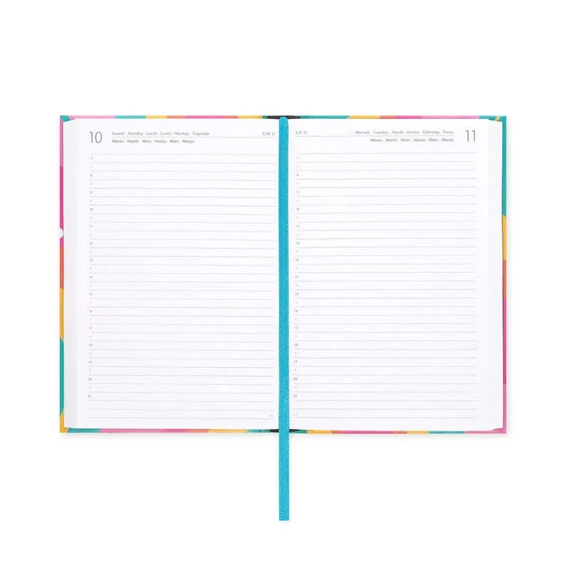 Agenda 16 Mesi Giornaliera Medium Daisy 2024/2025