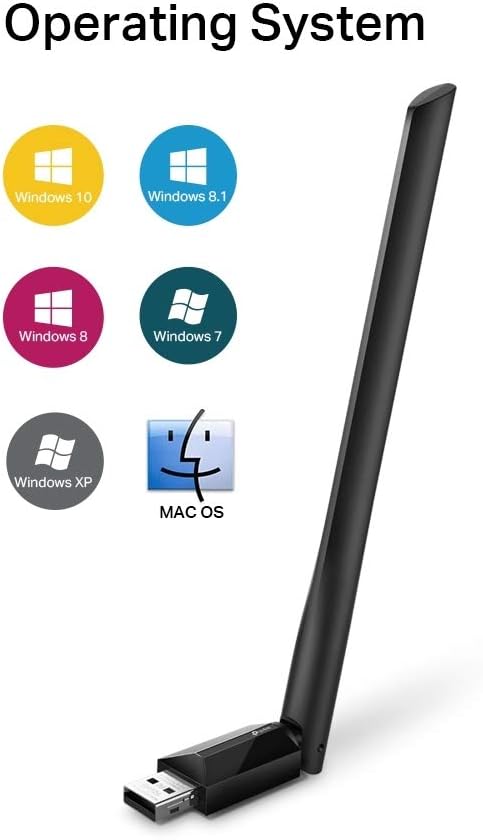 Scheda wireless AC600 con adattatore USB e antenna esterna