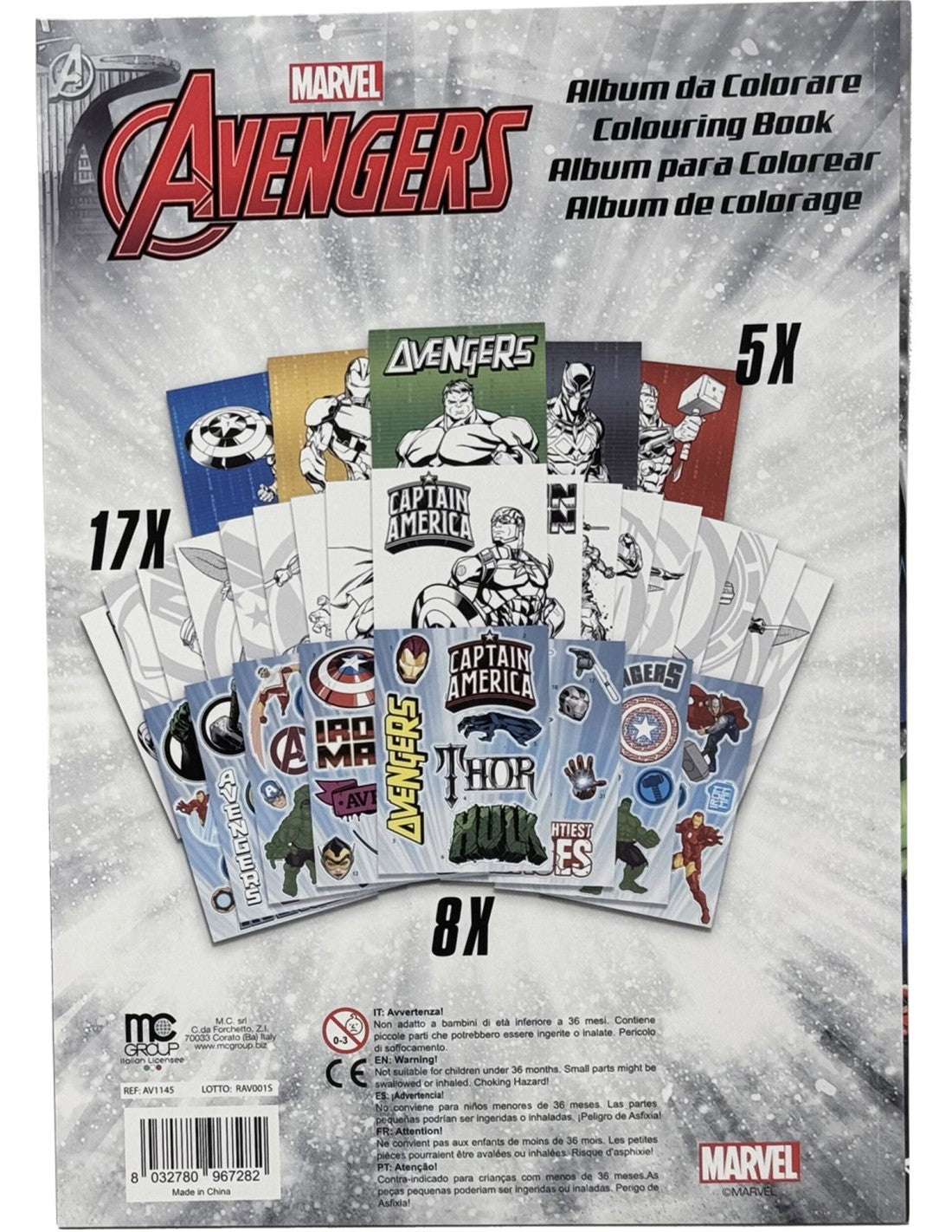 Marvel Avengers - Album da colorare con adesivi