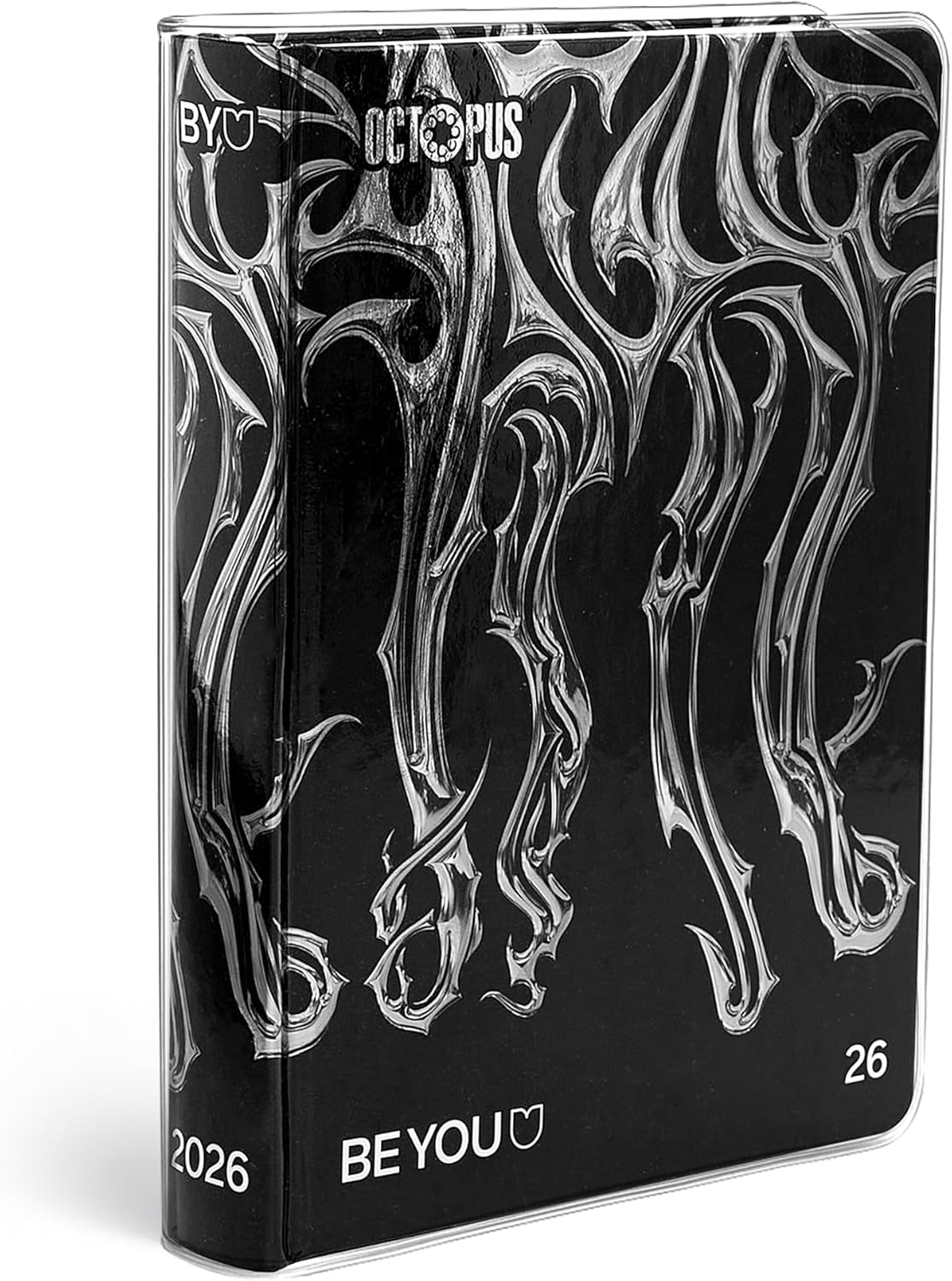 BE YOU Diario Scuola 25/26 12 Mesi Easy Octopus Black/Silver