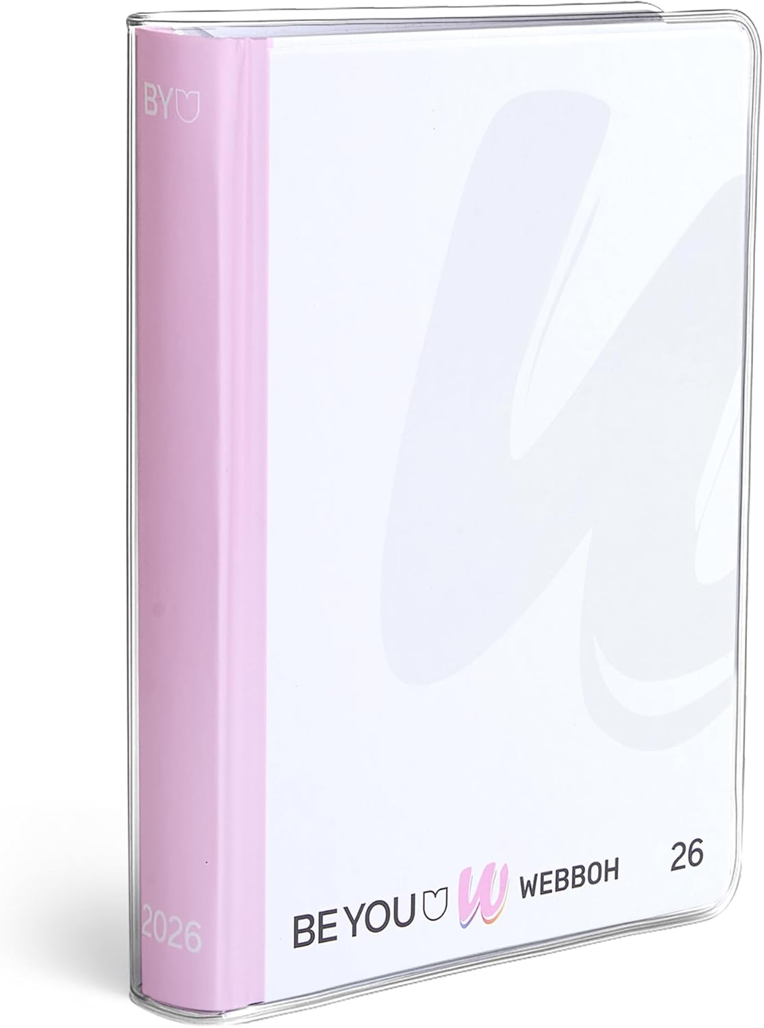 BE YOU -Diario Scuola 25/26 12 Mesi Easy - White/Pink Webboh