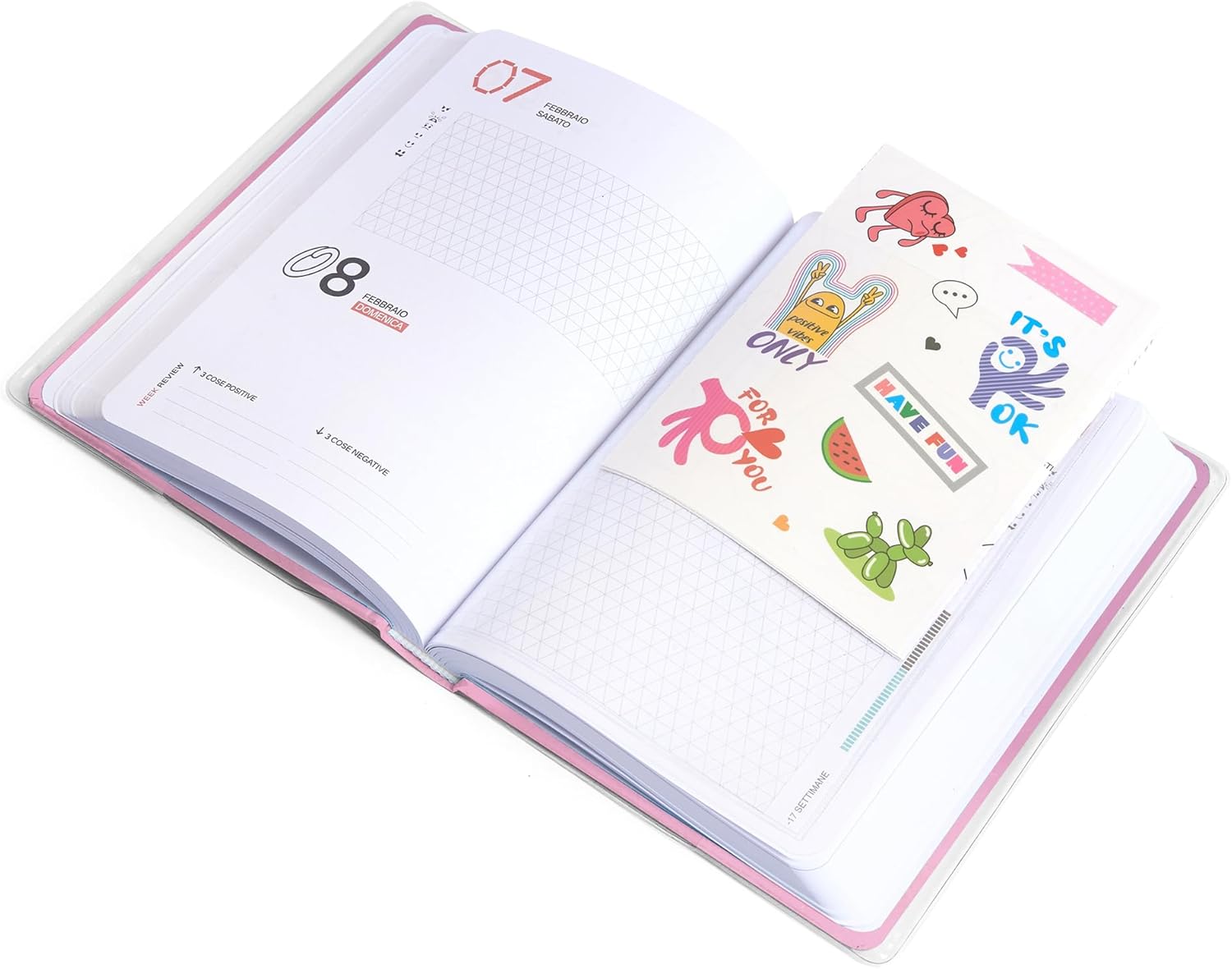 BE YOU - Diario Scuola 25/26 12 Mesi Easy - Cosmetic Pink