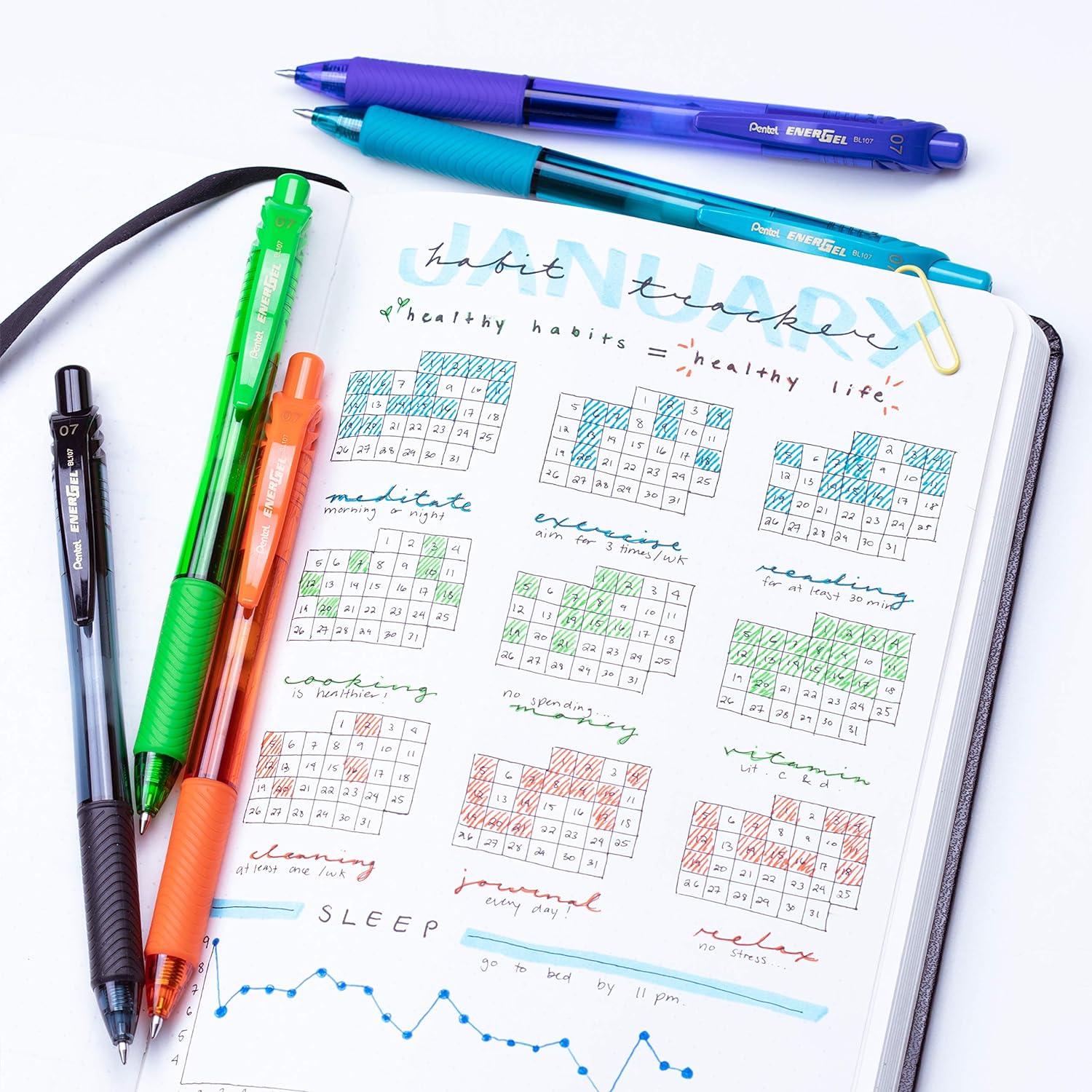 Roller Energel X Pentel 0 7 mm Blu