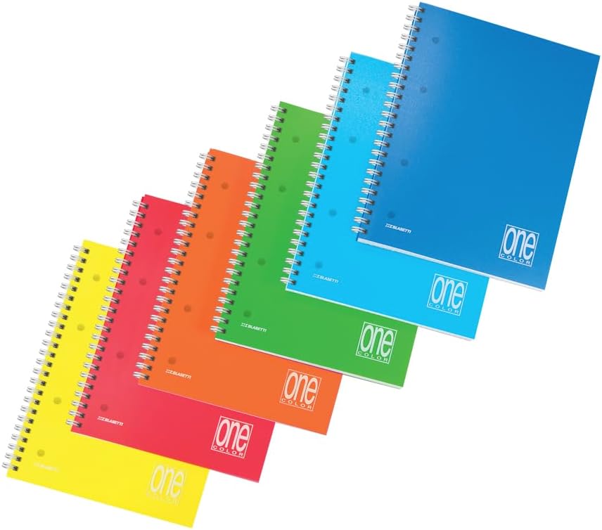 Quaderno con spirale A5 One Color Arancione quadretti 5MM