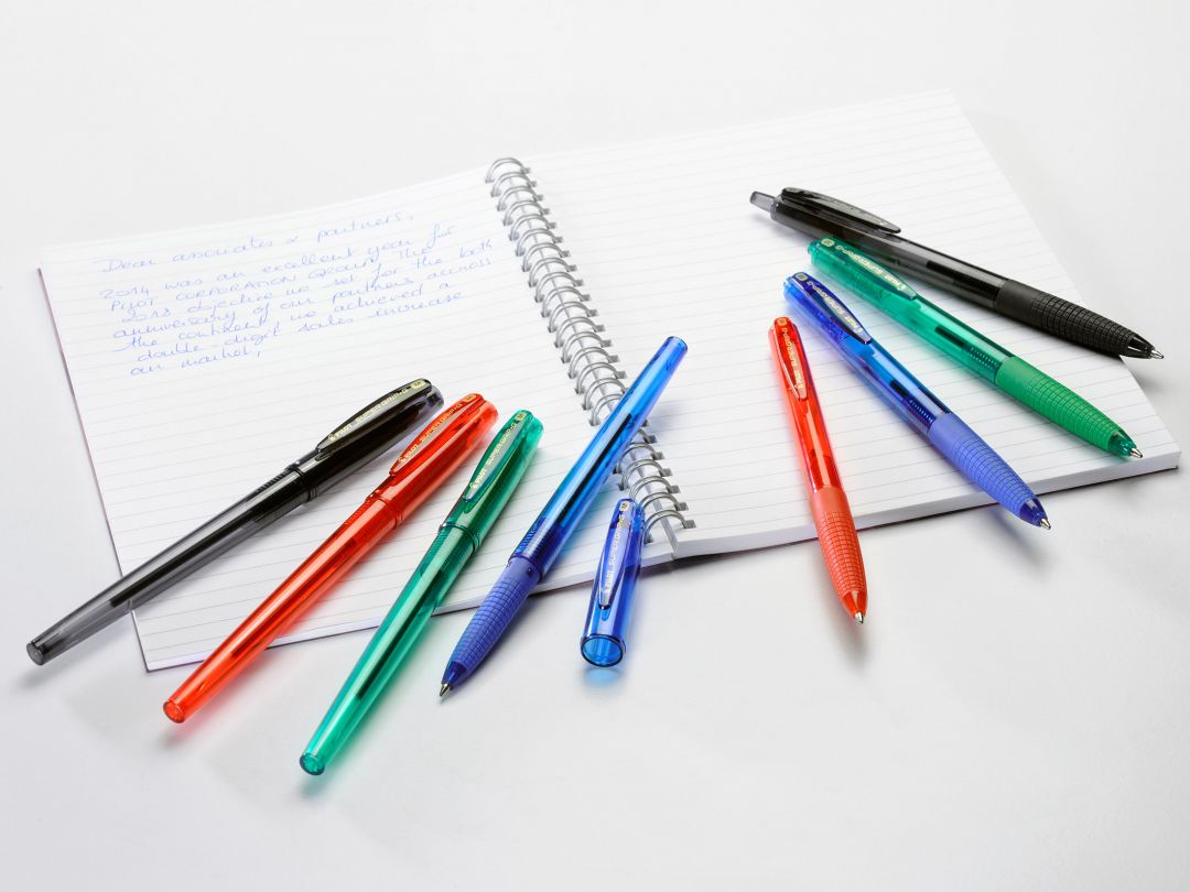 Super Grip G cap penna a sfera punta media azzurro