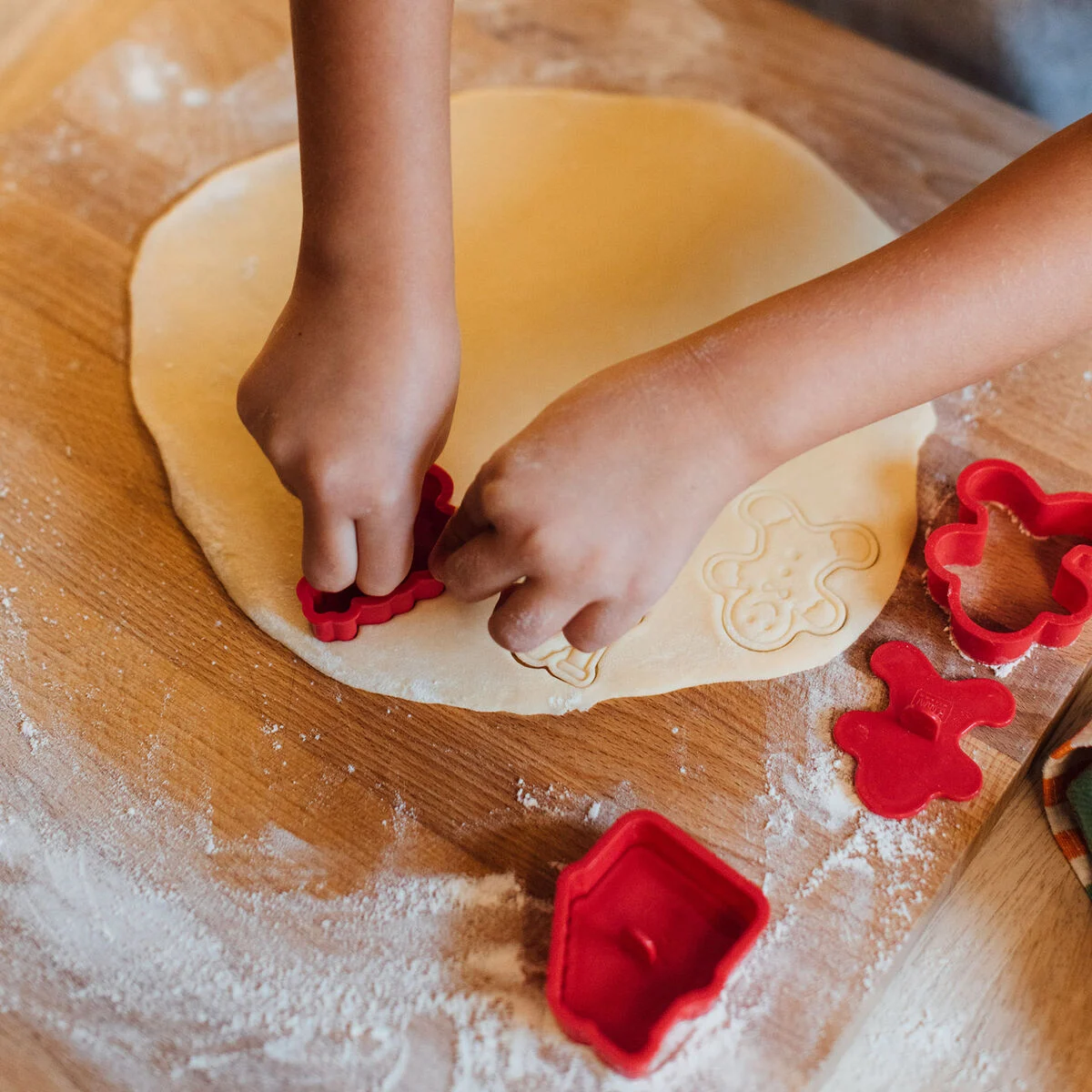 Set di 5 Formine per Biscotti con Timbro - Cookie Time