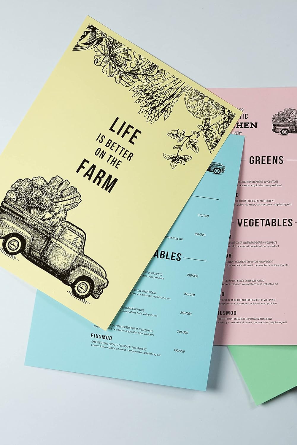 Carta A4 Rismacqua 200gr. 125 fogli - Mix 8 colori tenui