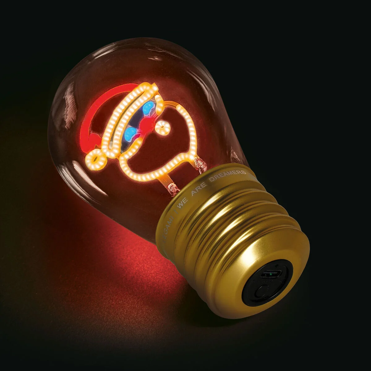 Lampada Decorativa a Forma di Lampadina - Santa Claus