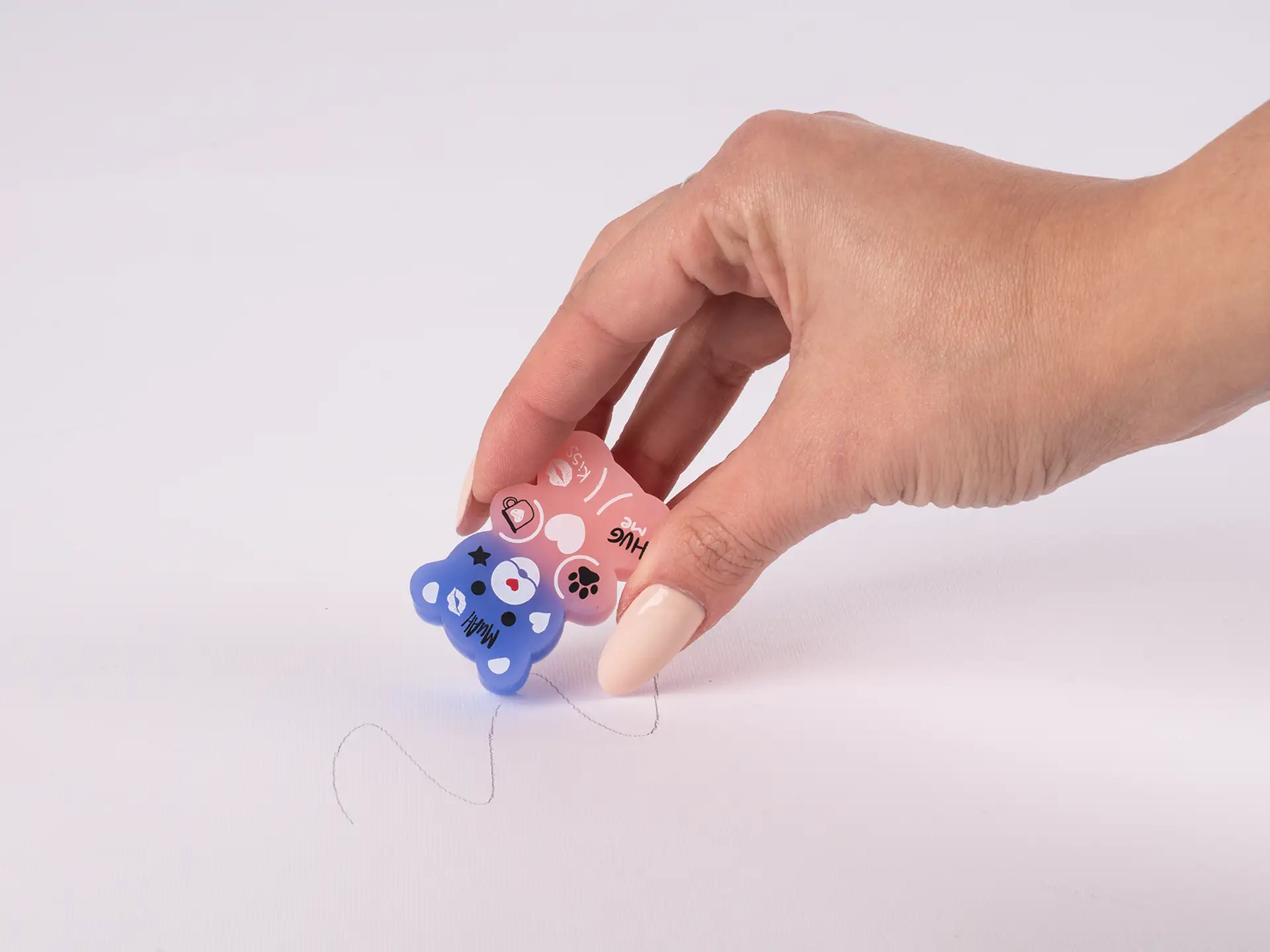 Set 3 gomme da cancellare - Coccolotti Love&Tell