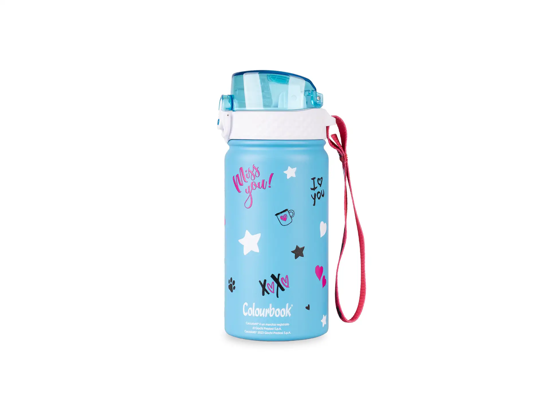 Borraccia termica 400ml Coccolotti Love&Tell - Love Azzurro