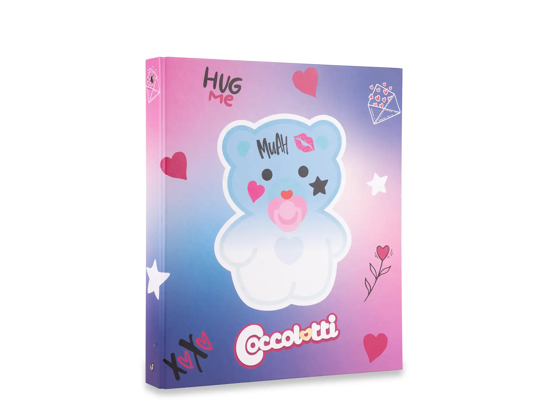 CLBK - Raccoglitore ad anelli A4 Coccolotti - Love Azzurro