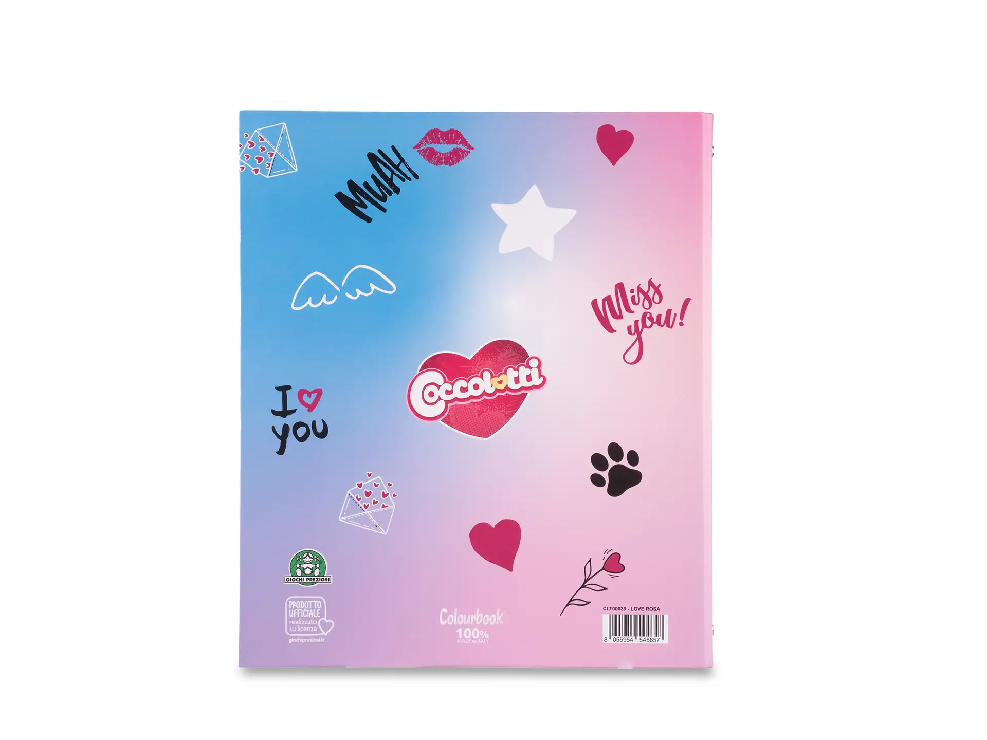 CLBK - Raccoglitore ad anelli A4 Coccolotti - Love Rosa